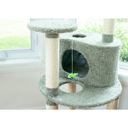 Armarkat Multi-Level Cat Condo Furniture Sisal Covered Scratcher 60