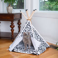 Load image into Gallery viewer, Armarkat Cat Teepee Bed C46 - White/Black

