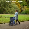Load image into Gallery viewer, 4-in-1 Double Pet Stroller with Detachable Carrier and Travel Carriage
