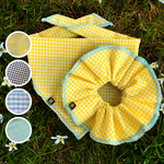 Gingham Bandana and Scrunchie Set