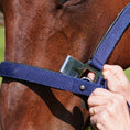 Load image into Gallery viewer, Magna Halter ™ in Blue with Leather Breakaway
