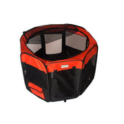 Armarkat PP002R-M Portable Pet Playpen In Black and Red Combo