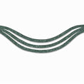 Load image into Gallery viewer, Jade Green Browband by Southlake Paws featuring a shimmering, glittery design with three curved strands.
