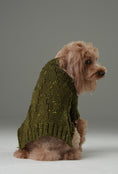 Load image into Gallery viewer, GLACIER PET SWEATER - OLIVE GREEN
