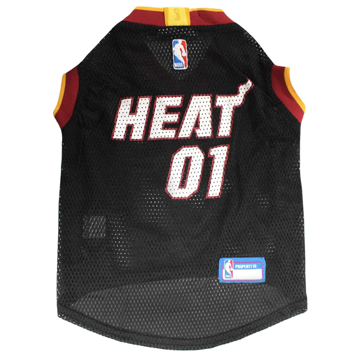 NBA Miami Heat Basketball Mesh Dog Jersey