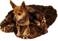 Load image into Gallery viewer, Exotic Fur Brown/Gold & Brown Mink Cuddle Pouch

