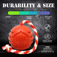Load image into Gallery viewer, USA-K9 Stars and Stripes Ultra-Durable Durable Rubber Chew Toy, Reward Toy, Tug Toy, and Retrieving Toy - Red
