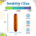Load image into Gallery viewer, Hot Dog Nylon Dog Toy for Aggressive Chewers | USA Made | SodaPup
