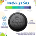 Load image into Gallery viewer, Magnum Bottle Top Flyer Ultra Durable Rubber Retrieving Frisbee - Large - Black
