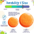 Load image into Gallery viewer, Bottle Top Flyer Durable Rubber Retrieving Frisbee - Orange
