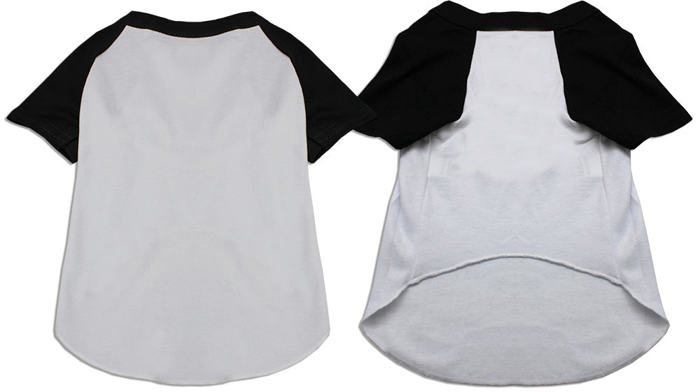 Custom Screen Print Raglan Shirt for Dogs Cats Pets