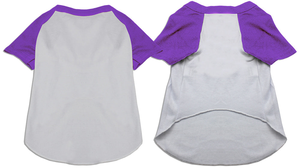 Custom Screen Print Raglan Shirt for Dogs Cats Pets
