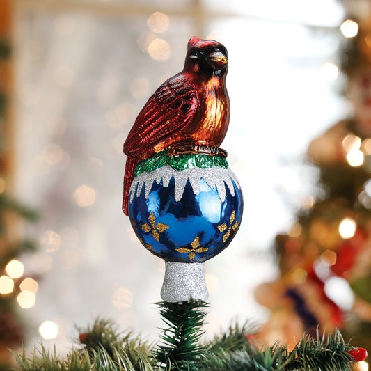 Cardinal Tree Top Ornament - Southlake Paws