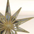 Load image into Gallery viewer, 12" Gold Double-Sided Mirrored Star Tree Topper - Southlake Paws
