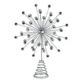 Load image into Gallery viewer, 13" Silver Crystal Burst Tree Topper - Southlake Paws
