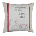 Load image into Gallery viewer, 18" It's Beginning to Look a Lot Like Christmas Square Pillow - Southlake Paws
