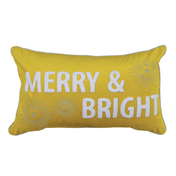20" Merry & Bright Rectangle Pillow - Southlake Paws
