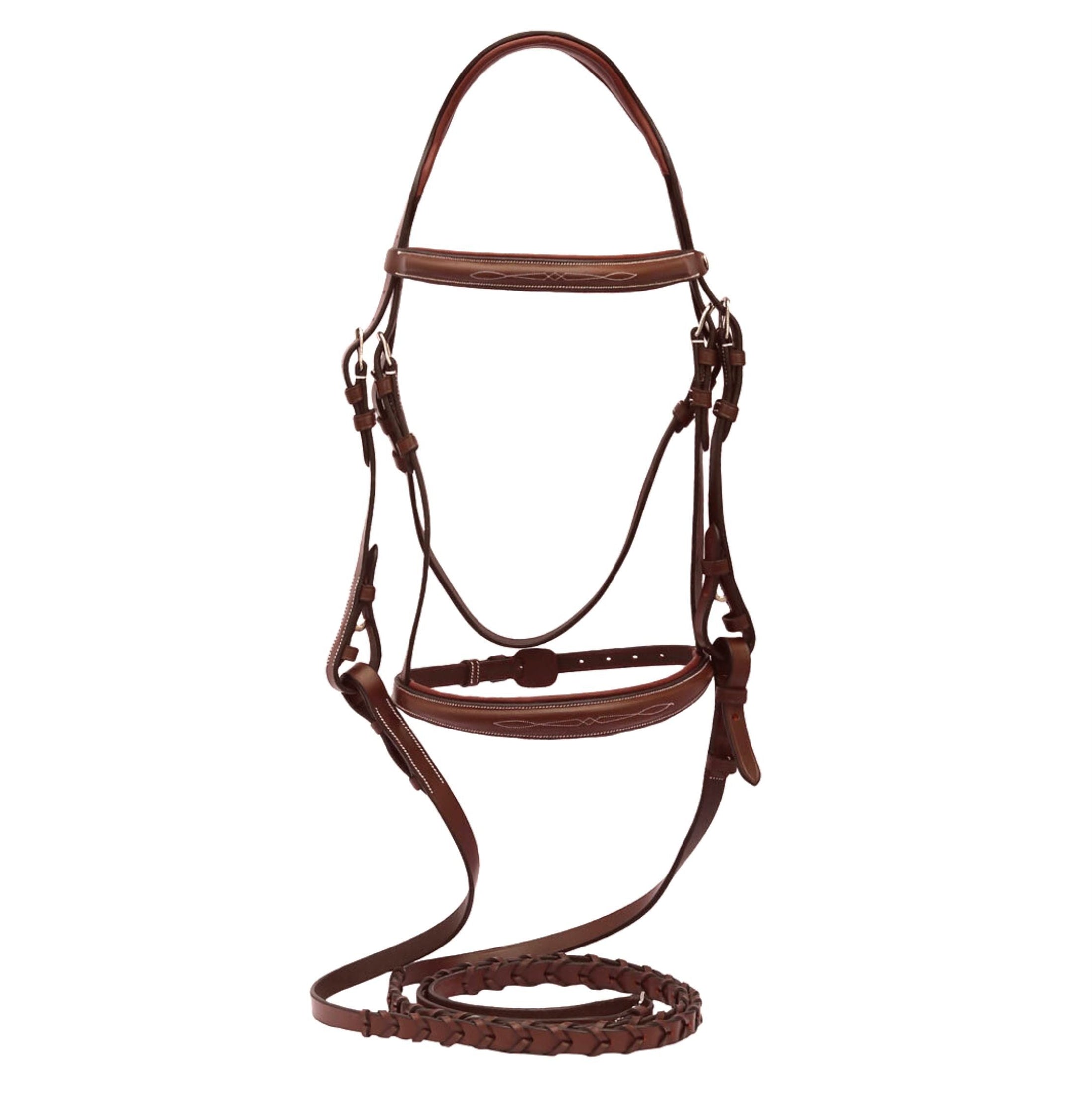 Henri de Rivel Pro Mono-Crown Padded Wide Noseband Bridle - image 5