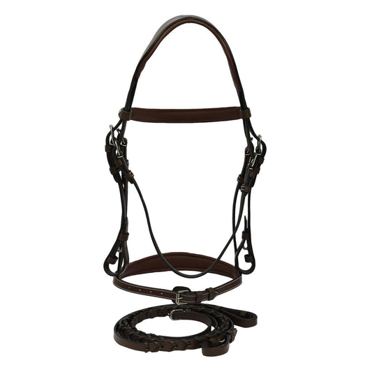 Henri de Rivel Pro Mono-Crown Padded Wide Noseband Bridle - image 2