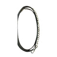 Load image into Gallery viewer, Henri de Rivel Pro Collection Leather Lead with 24" Solid Brass Chain
