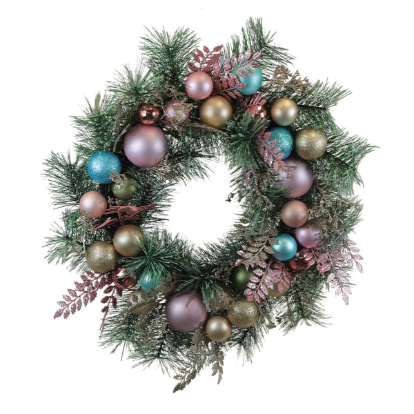 24" Touch of Whimsy Pastel Wreath - Southlake Paws