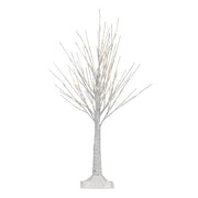 3' Lit Winter White Birch Tree