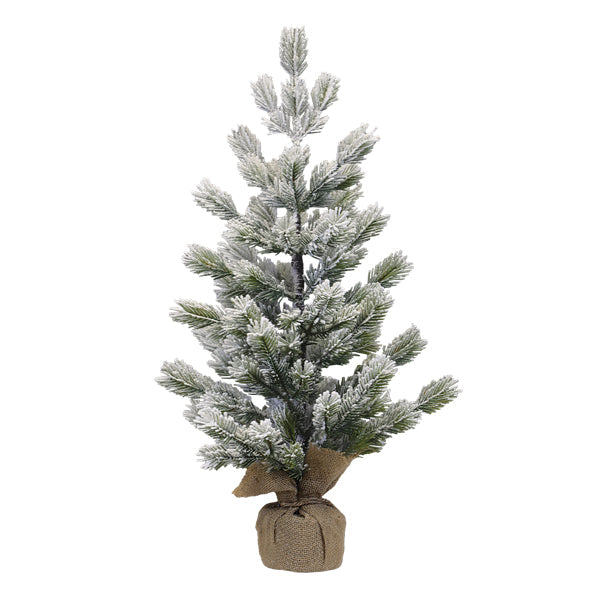 23" Frosted Balsam Tree with Burlap Base - Southlake Paws