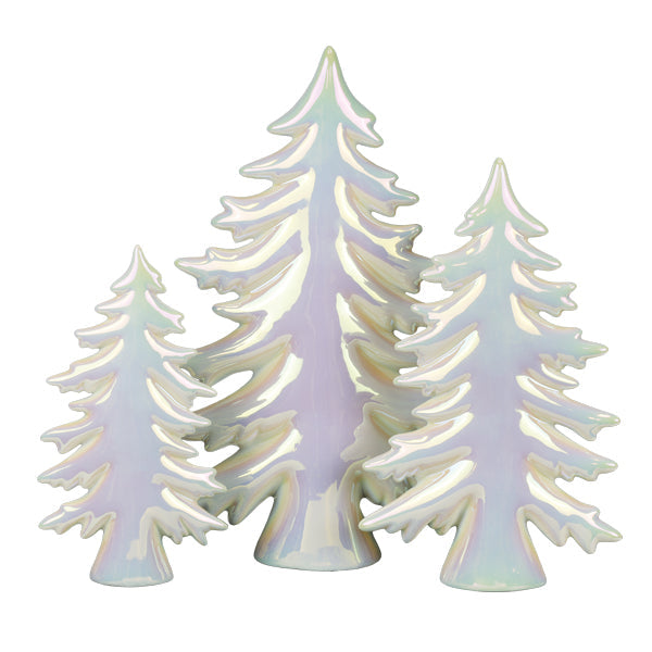 Iridescent Ceramic Trees Set - Southlake Paws