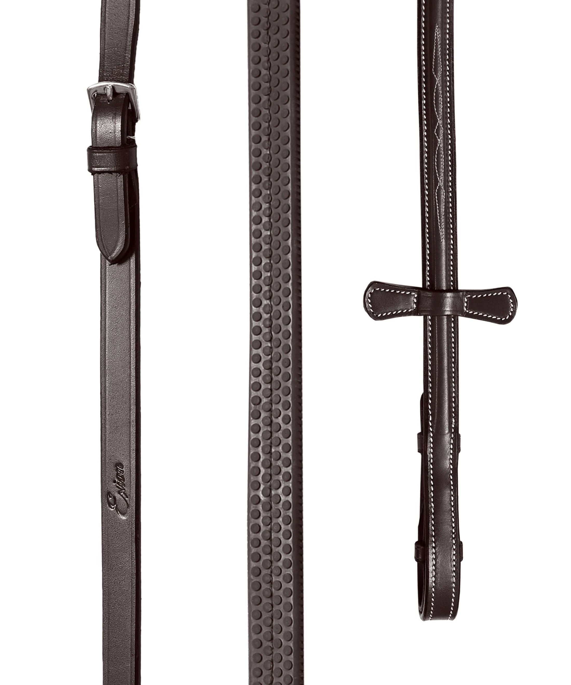 ExionPro Rubber Reins with Fancy Stitching