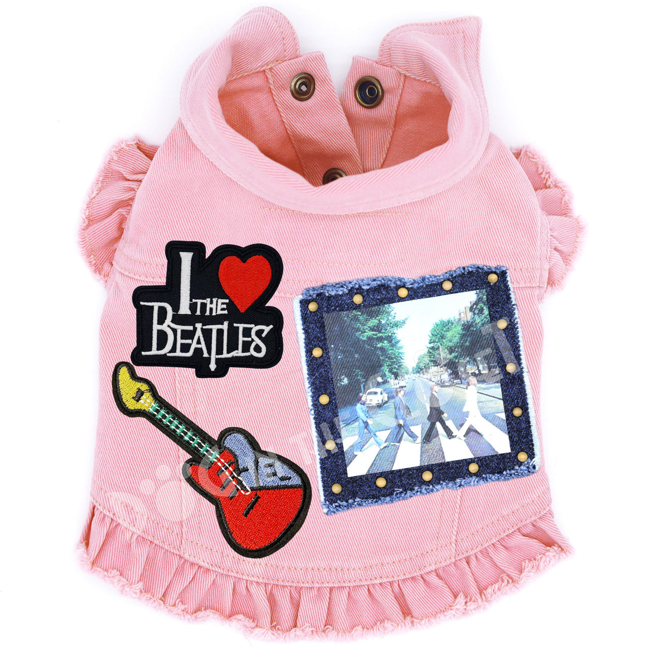 Rock Star (The Beatles) Abbey Lane Denim Dog Jacket alternate view