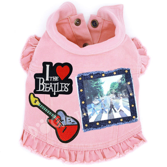 Rock Star (The Beatles) Abbey Lane Denim Dog Jacket alternate view