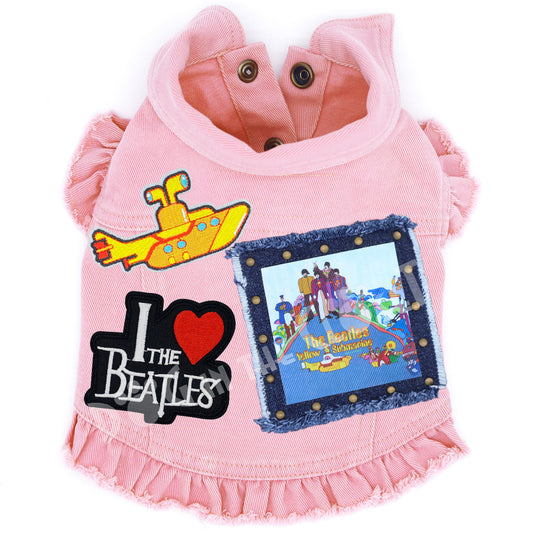 Rock Star (The Beatles) Yellow Submarine Denim Dog Jacket alternate view