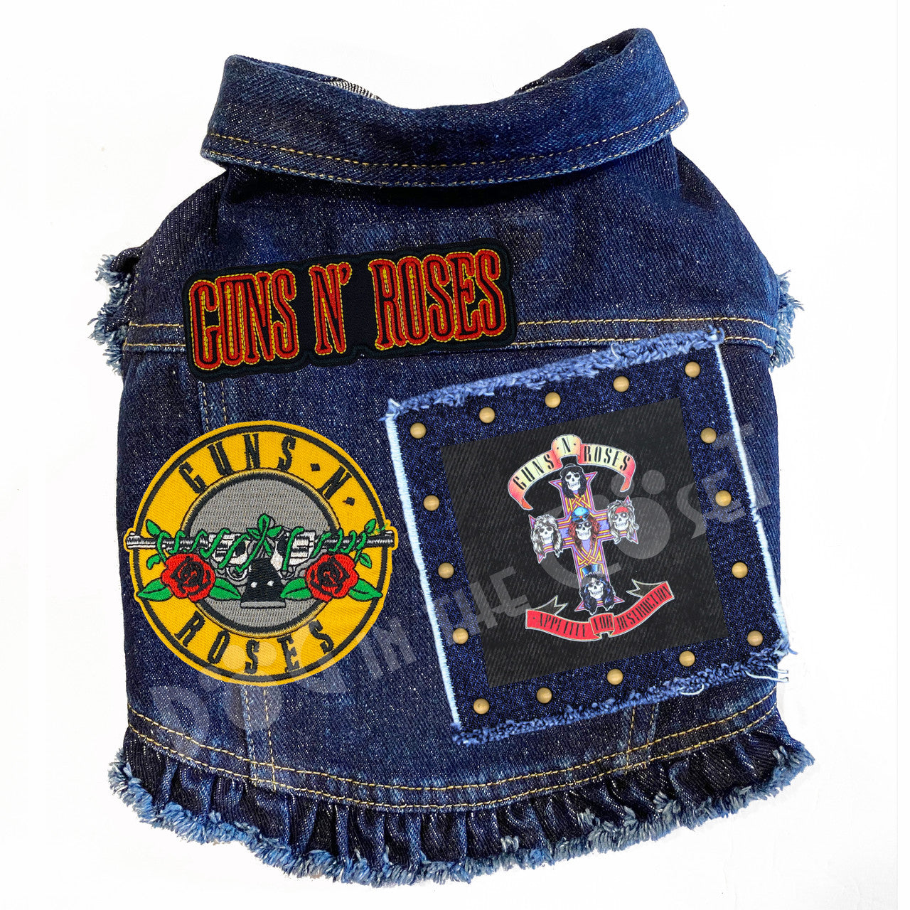 Rock Star - Guns N' Roses - Appetite for Destruction Denim Dog Jacket alternate view