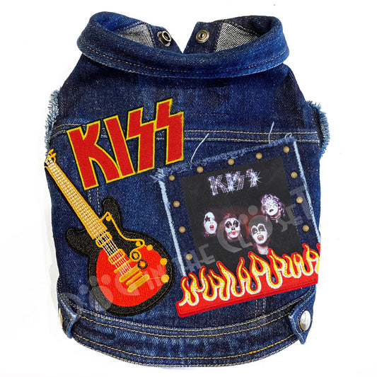 Rock Star - Kiss - Denim Dog Jacket alternate view