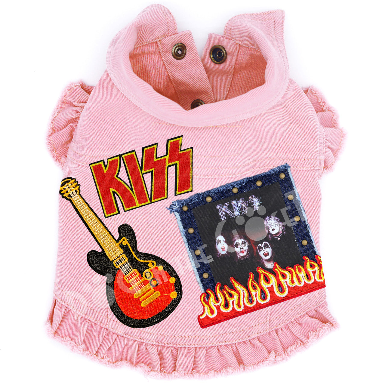 Rock Star - Kiss - Denim Dog Jacket alternate view