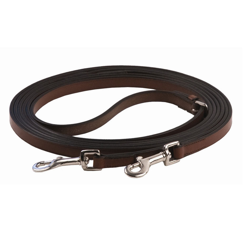 Henri de Rivel Advantage Breastplate Draw Reins - Full Leather with Breastplate Snap - image 2