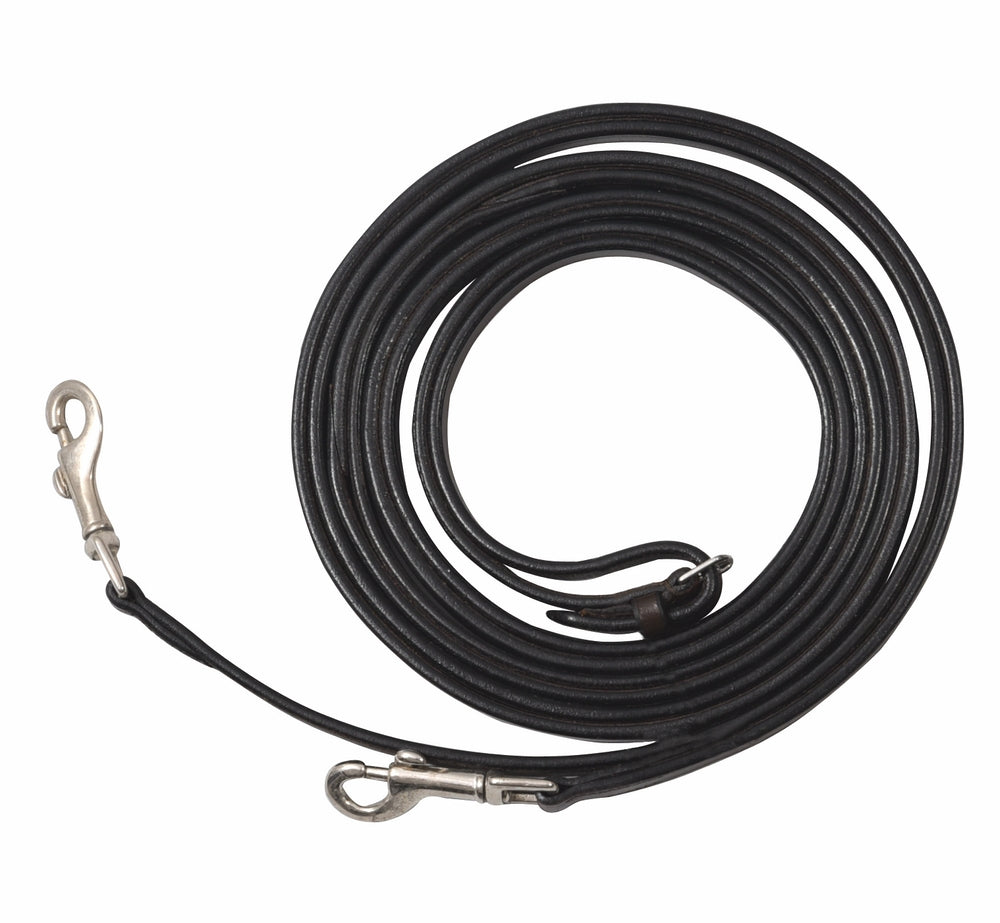 Henri de Rivel Advantage Breastplate Draw Reins - Full Leather with Breastplate Snap - image 3