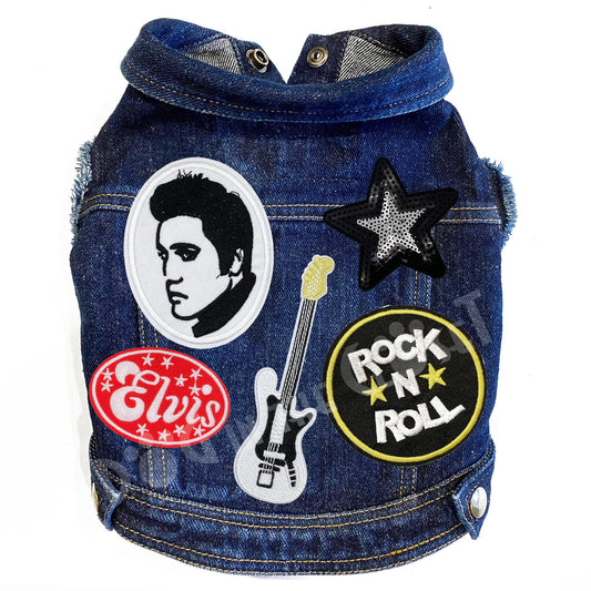 Elvis Denim Dog Jacket alternate view