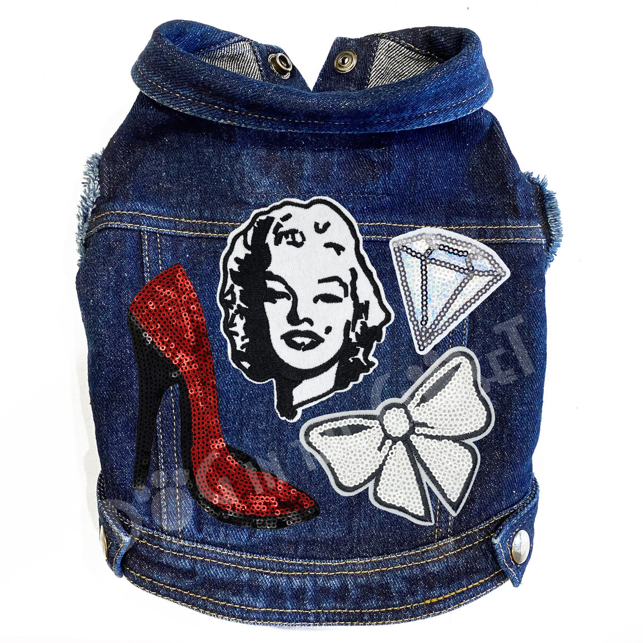 Marilyn Monroe Denim Dog Jacket alternate view