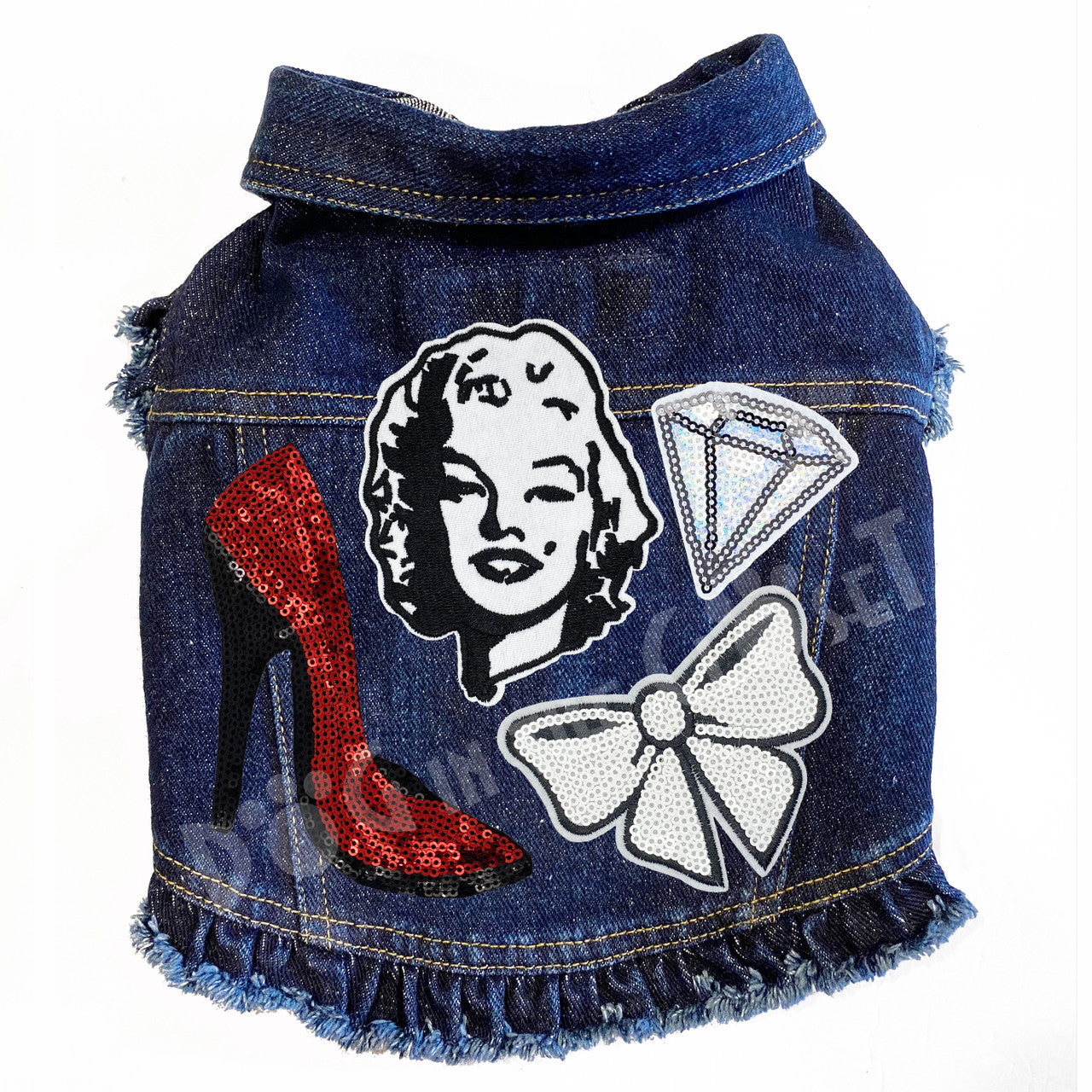 Marilyn Monroe Denim Dog Jacket alternate view