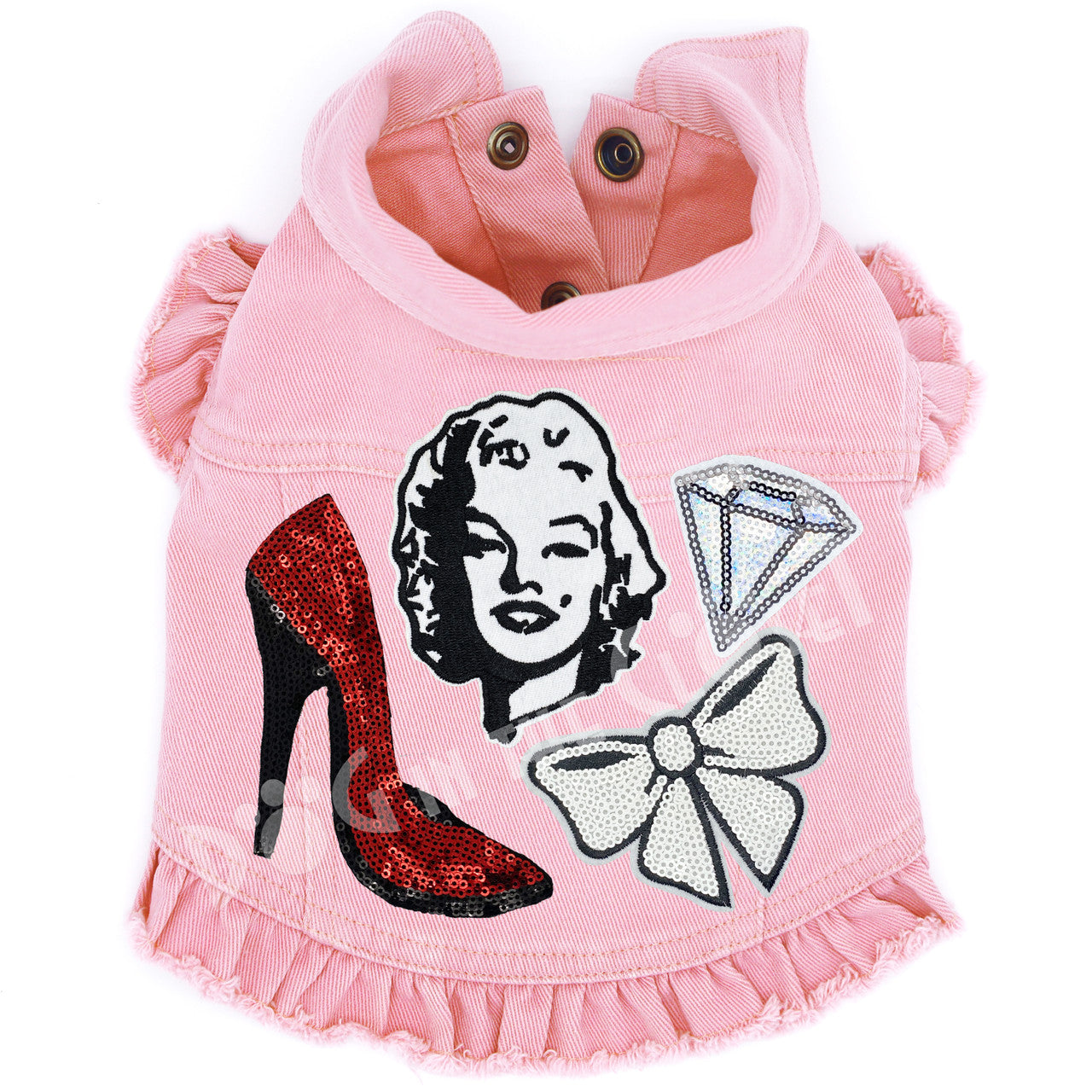 Marilyn Monroe Denim Dog Jacket alternate view
