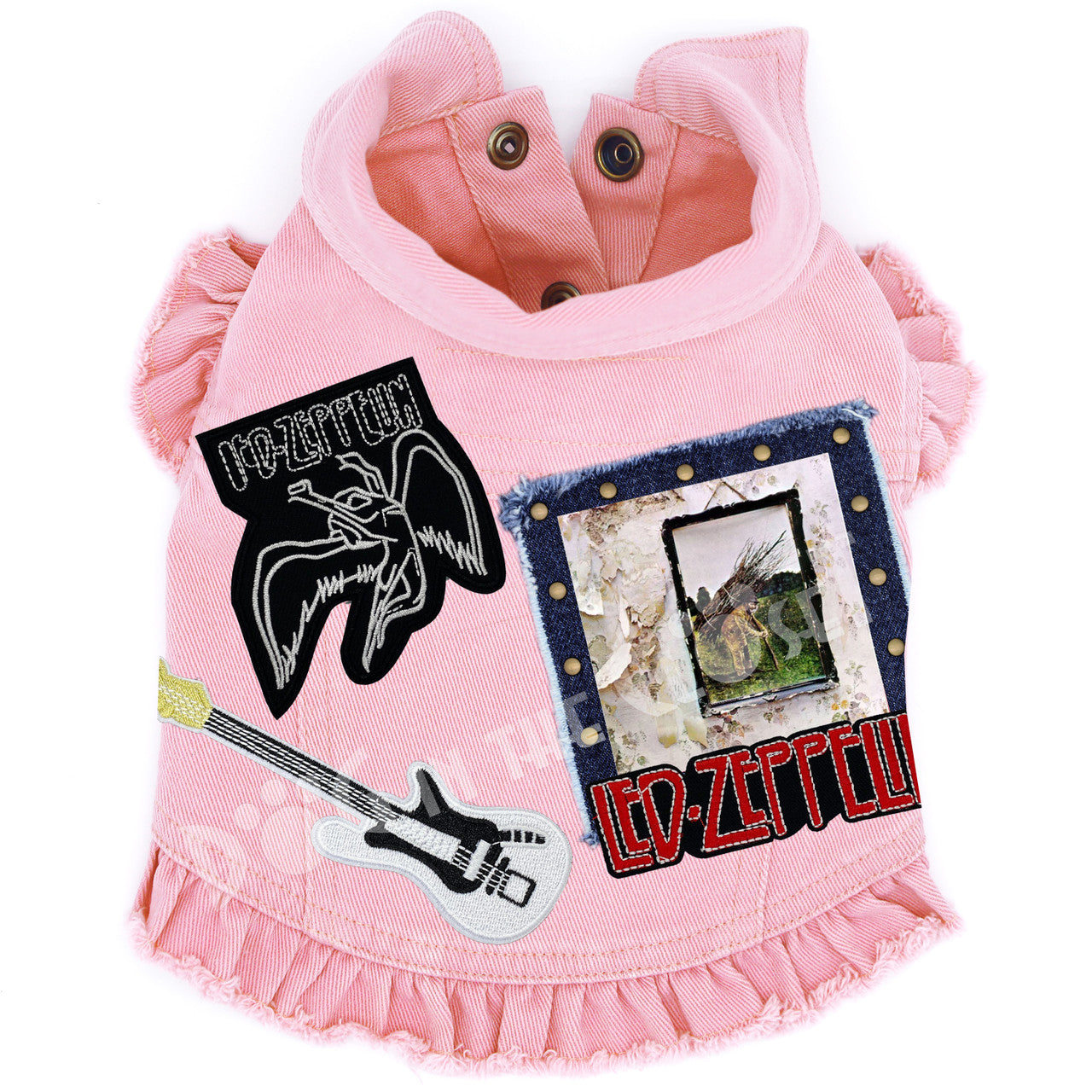 Rock Star - Led Zeppelin - Denim Dog Jacket alternate view