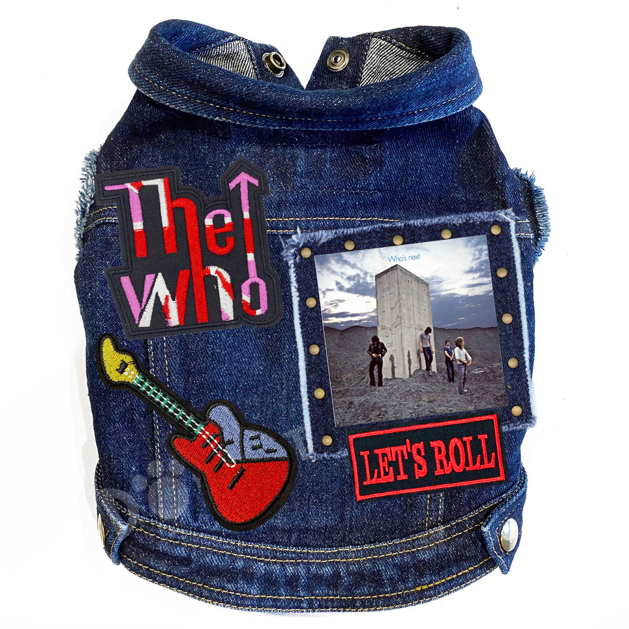 Rock Star - The Who -Who's Next Denim Dog Jacket alternate view