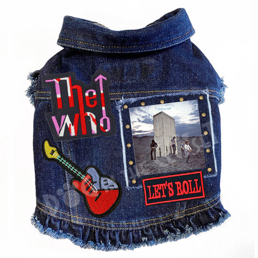 Rock Star - The Who -Who's Next Denim Dog Jacket alternate view