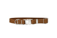 Load image into Gallery viewer, Modern Style Quick-Release Earth Brown Leather Dog Collar
