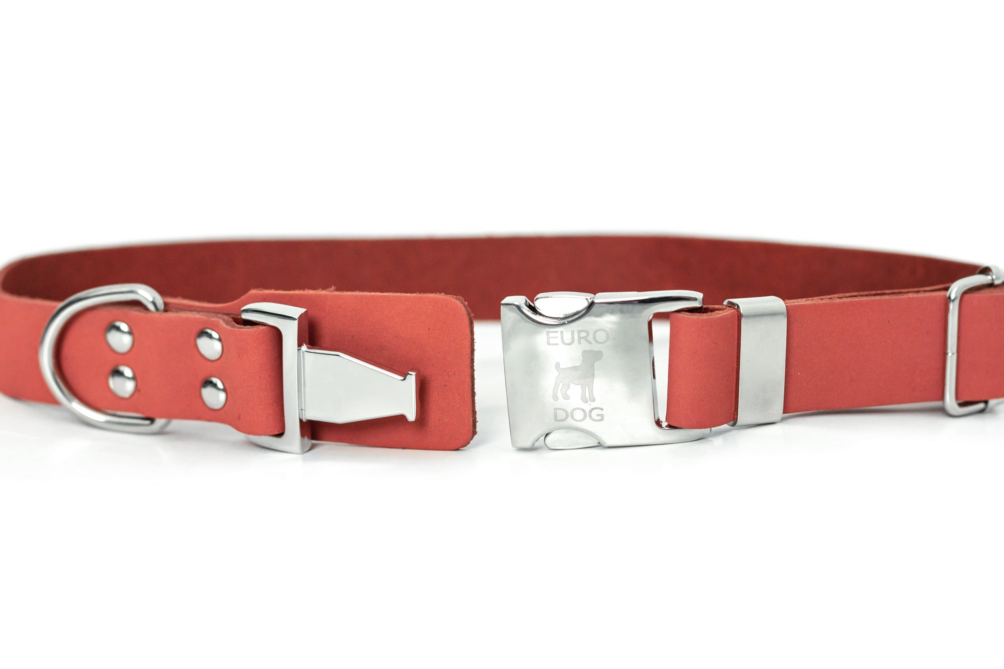 Modern Style Quick-Release Coral Reef Leather Dog Collar - image 2
