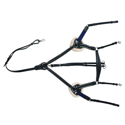 Henri de Rivel Pro 5 Point Elastic Breastplate Martingale with Running Attachment - image 7