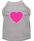 Load image into Gallery viewer, Pet Shirt "Pink Swiss Dot Heart"
