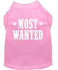 Load image into Gallery viewer, Pet Dog & Cat Shirt Screen Printed, "Most Wanted"

