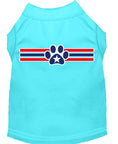 Load image into Gallery viewer, Pet Dog & Cat Shirt Screen Printed, "Patriotic Star Paw Print"
